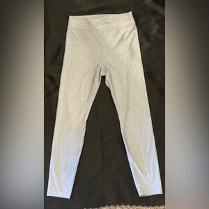 Long grey stretchy yoga pants size large leggings